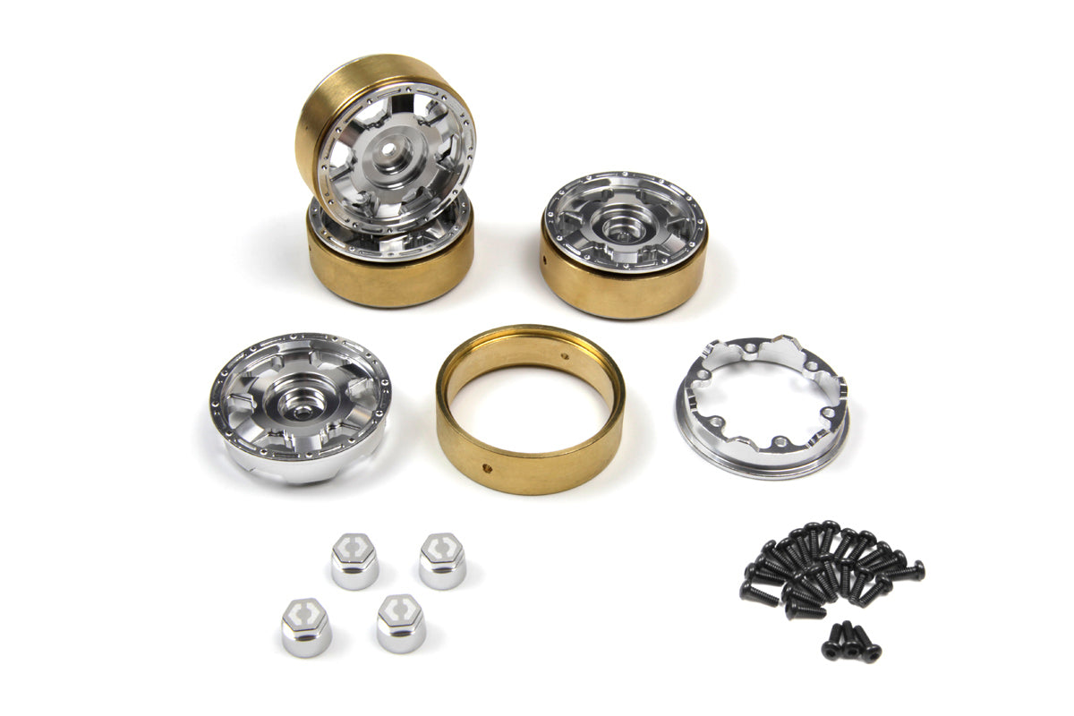 CC-6 Aluminum Wheel 1.3in (Silver/4pcs)